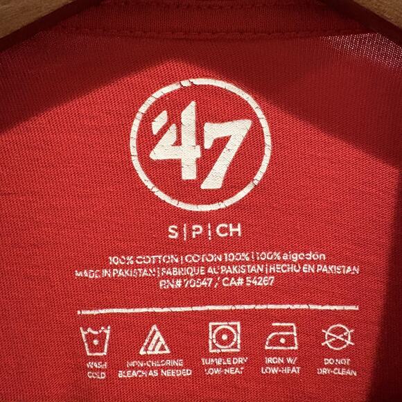 Washington Nationals Shirt Mens Small MLB Baseball Long Sleeve 47 Brand - Picture 2 of 11